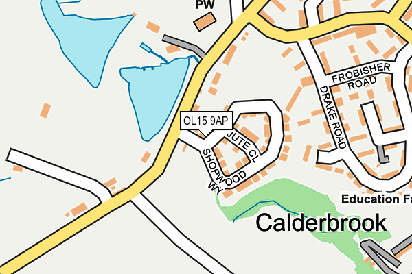 OL15 9AP map - OS OpenMap – Local (Ordnance Survey)