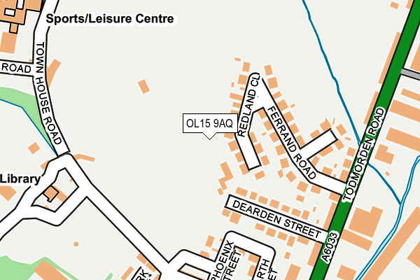 OL15 9AQ map - OS OpenMap – Local (Ordnance Survey)