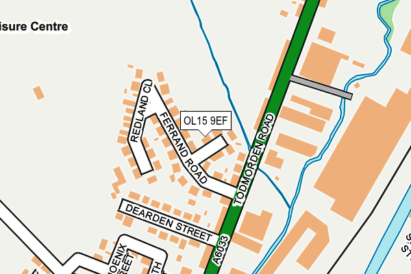 OL15 9EF map - OS OpenMap – Local (Ordnance Survey)