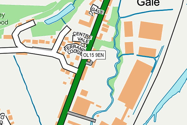 OL15 9EN map - OS OpenMap – Local (Ordnance Survey)