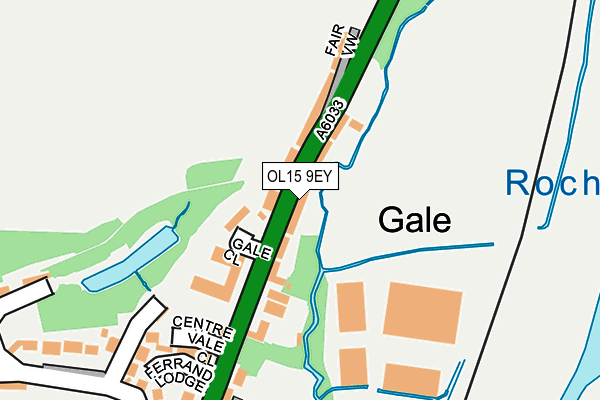 OL15 9EY map - OS OpenMap – Local (Ordnance Survey)