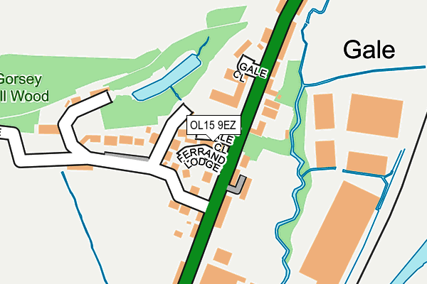 OL15 9EZ map - OS OpenMap – Local (Ordnance Survey)