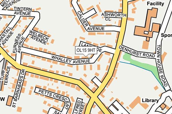OL15 9HT map - OS OpenMap – Local (Ordnance Survey)