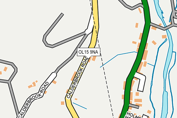 OL15 9NA map - OS OpenMap – Local (Ordnance Survey)