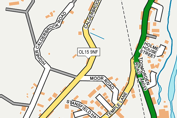 OL15 9NF map - OS OpenMap – Local (Ordnance Survey)