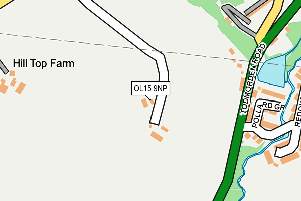 OL15 9NP map - OS OpenMap – Local (Ordnance Survey)