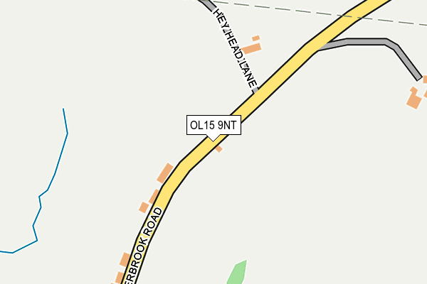 OL15 9NT map - OS OpenMap – Local (Ordnance Survey)