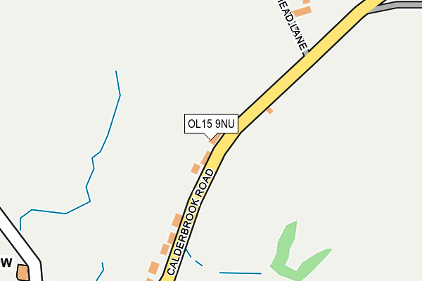 OL15 9NU map - OS OpenMap – Local (Ordnance Survey)