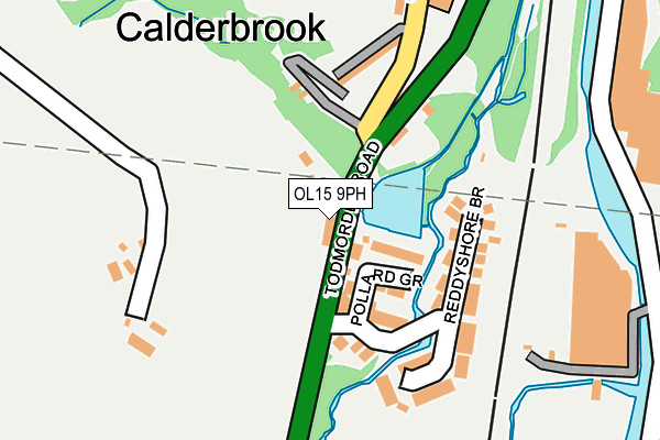 OL15 9PH map - OS OpenMap – Local (Ordnance Survey)