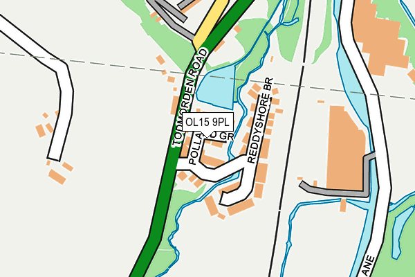 OL15 9PL map - OS OpenMap – Local (Ordnance Survey)