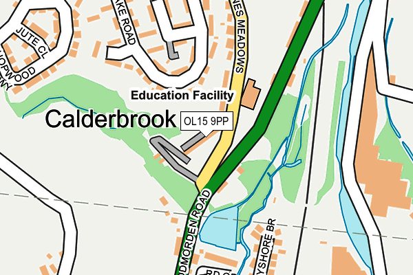 OL15 9PP map - OS OpenMap – Local (Ordnance Survey)