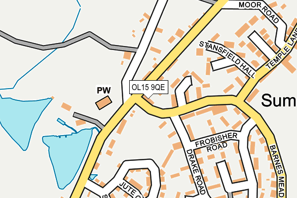 OL15 9QE map - OS OpenMap – Local (Ordnance Survey)