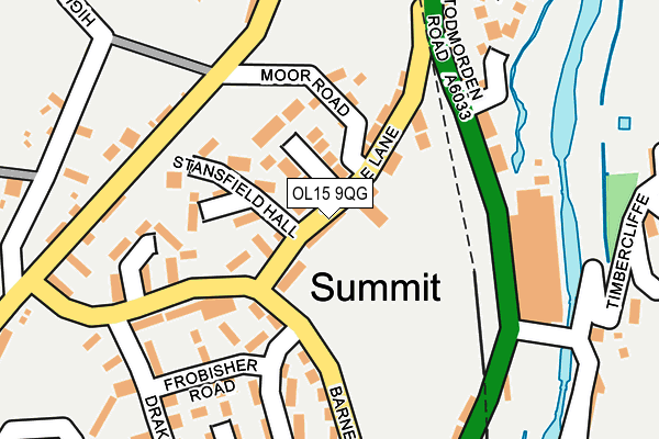 OL15 9QG map - OS OpenMap – Local (Ordnance Survey)