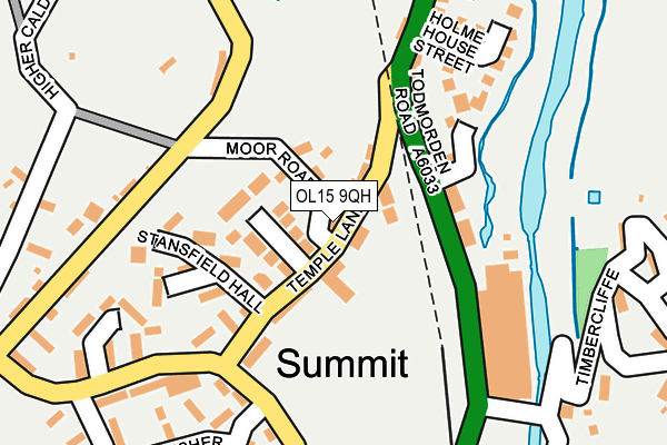 OL15 9QH map - OS OpenMap – Local (Ordnance Survey)