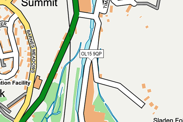 OL15 9QP map - OS OpenMap – Local (Ordnance Survey)