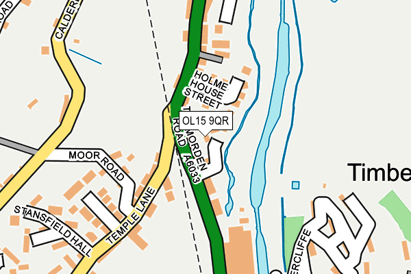 OL15 9QR map - OS OpenMap – Local (Ordnance Survey)