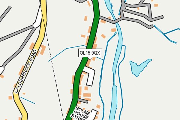 OL15 9QX map - OS OpenMap – Local (Ordnance Survey)