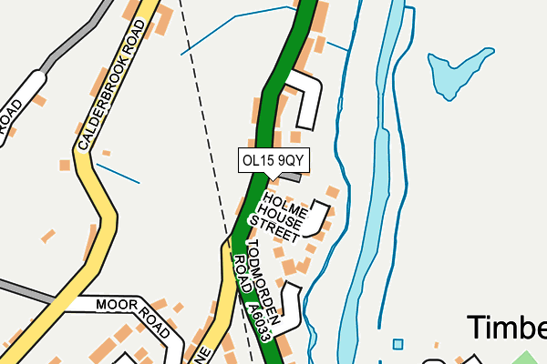 OL15 9QY map - OS OpenMap – Local (Ordnance Survey)