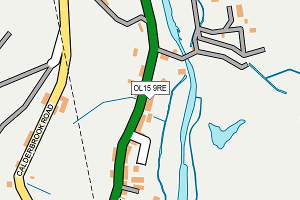 OL15 9RE map - OS OpenMap – Local (Ordnance Survey)