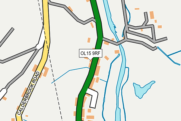 OL15 9RF map - OS OpenMap – Local (Ordnance Survey)