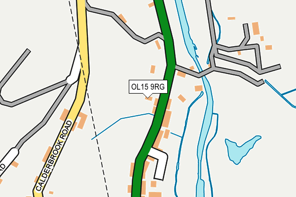 OL15 9RG map - OS OpenMap – Local (Ordnance Survey)