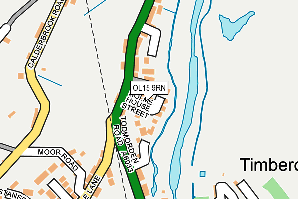 OL15 9RN map - OS OpenMap – Local (Ordnance Survey)