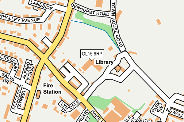 OL15 9RP map - OS OpenMap – Local (Ordnance Survey)