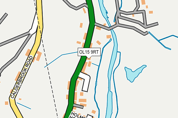 OL15 9RT map - OS OpenMap – Local (Ordnance Survey)