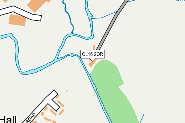 OL16 2QR map - OS OpenMap – Local (Ordnance Survey)