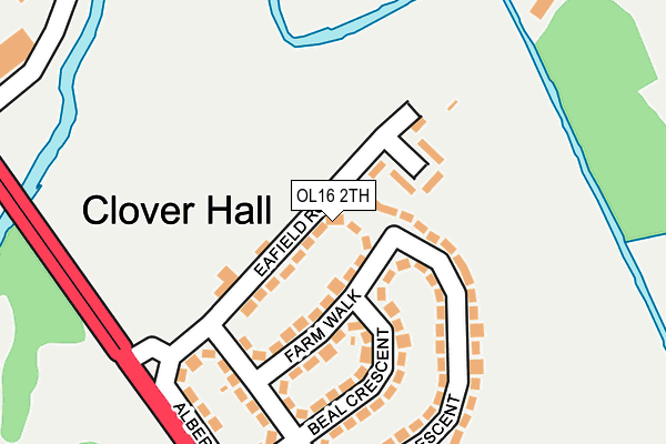OL16 2TH map - OS OpenMap – Local (Ordnance Survey)
