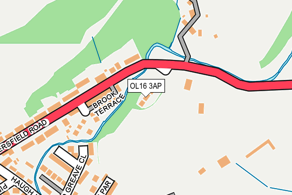 OL16 3AP map - OS OpenMap – Local (Ordnance Survey)