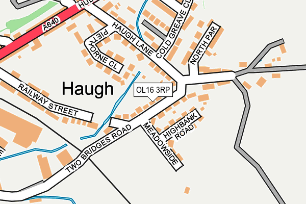 OL16 3RP map - OS OpenMap – Local (Ordnance Survey)