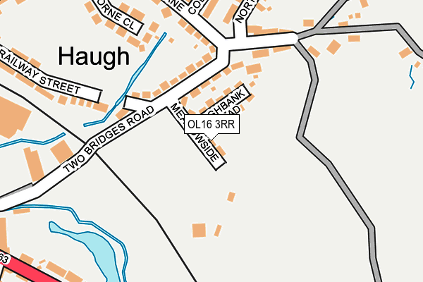 OL16 3RR map - OS OpenMap – Local (Ordnance Survey)