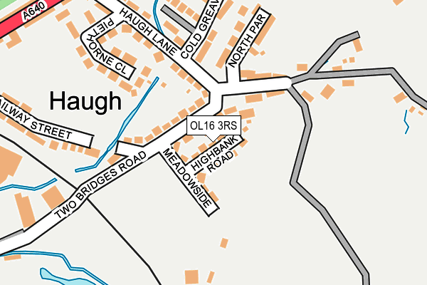 OL16 3RS map - OS OpenMap – Local (Ordnance Survey)