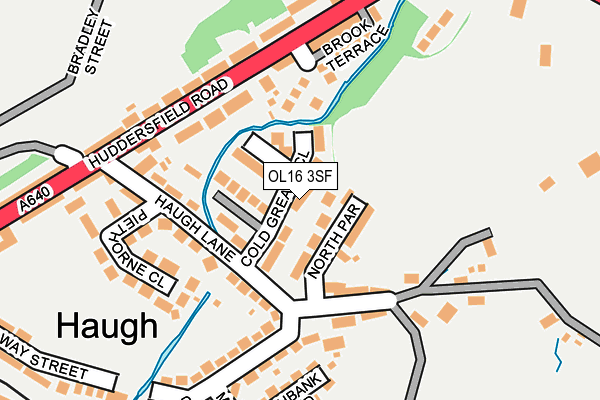 OL16 3SF map - OS OpenMap – Local (Ordnance Survey)