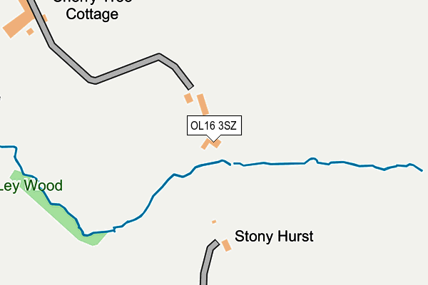 OL16 3SZ map - OS OpenMap – Local (Ordnance Survey)