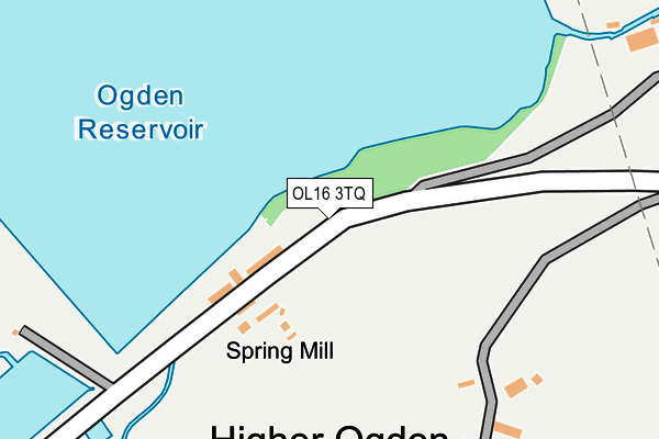 OL16 3TQ map - OS OpenMap – Local (Ordnance Survey)