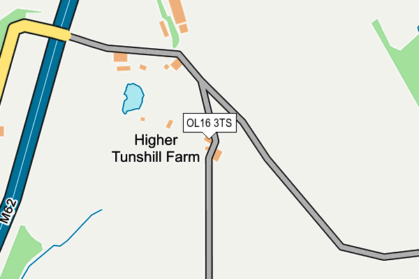 OL16 3TS map - OS OpenMap – Local (Ordnance Survey)