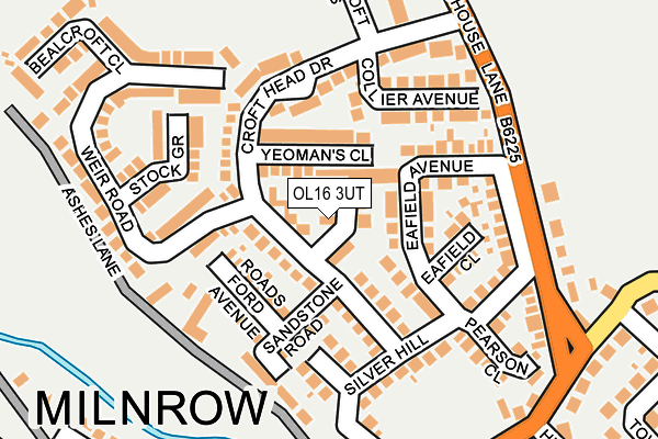 OL16 3UT map - OS OpenMap – Local (Ordnance Survey)