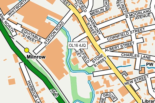 OL16 4JQ map - OS OpenMap – Local (Ordnance Survey)