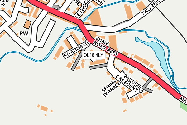 OL16 4LY map - OS OpenMap – Local (Ordnance Survey)