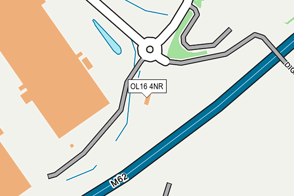 OL16 4NR map - OS OpenMap – Local (Ordnance Survey)