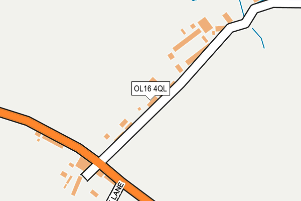 OL16 4QL map - OS OpenMap – Local (Ordnance Survey)