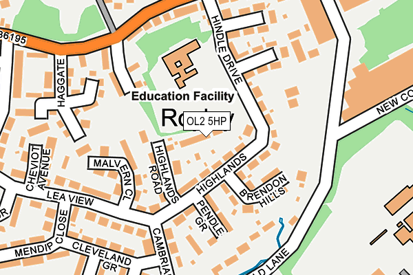Map of RACEFIELDS LTD at local scale