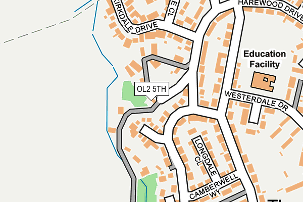 OL2 5TH map - OS OpenMap – Local (Ordnance Survey)