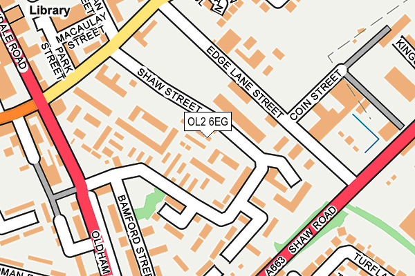 OL2 6EG map - OS OpenMap – Local (Ordnance Survey)