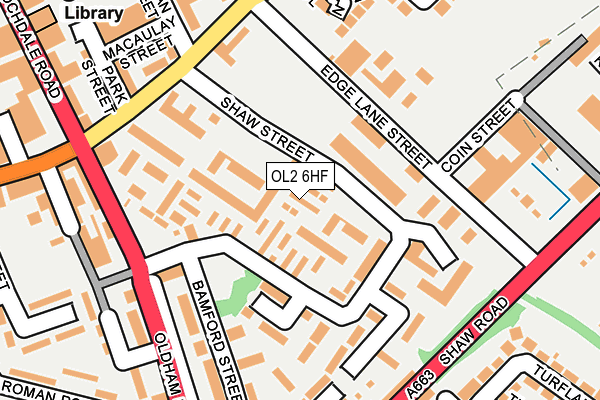 OL2 6HF map - OS OpenMap – Local (Ordnance Survey)