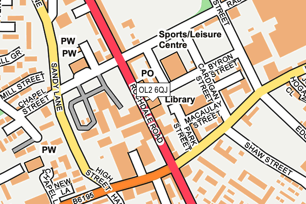 Map of WIGAN LANE LTD at local scale