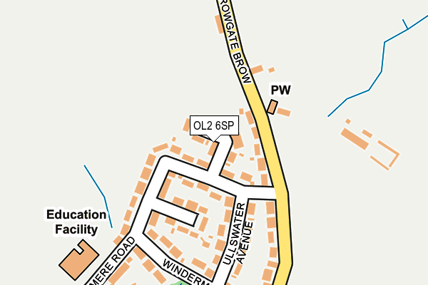 OL2 6SP map - OS OpenMap – Local (Ordnance Survey)