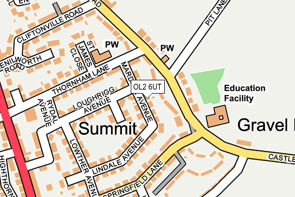 OL2 6UT map - OS OpenMap – Local (Ordnance Survey)